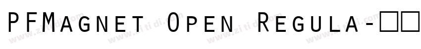 PFMagnet Open Regula字体转换